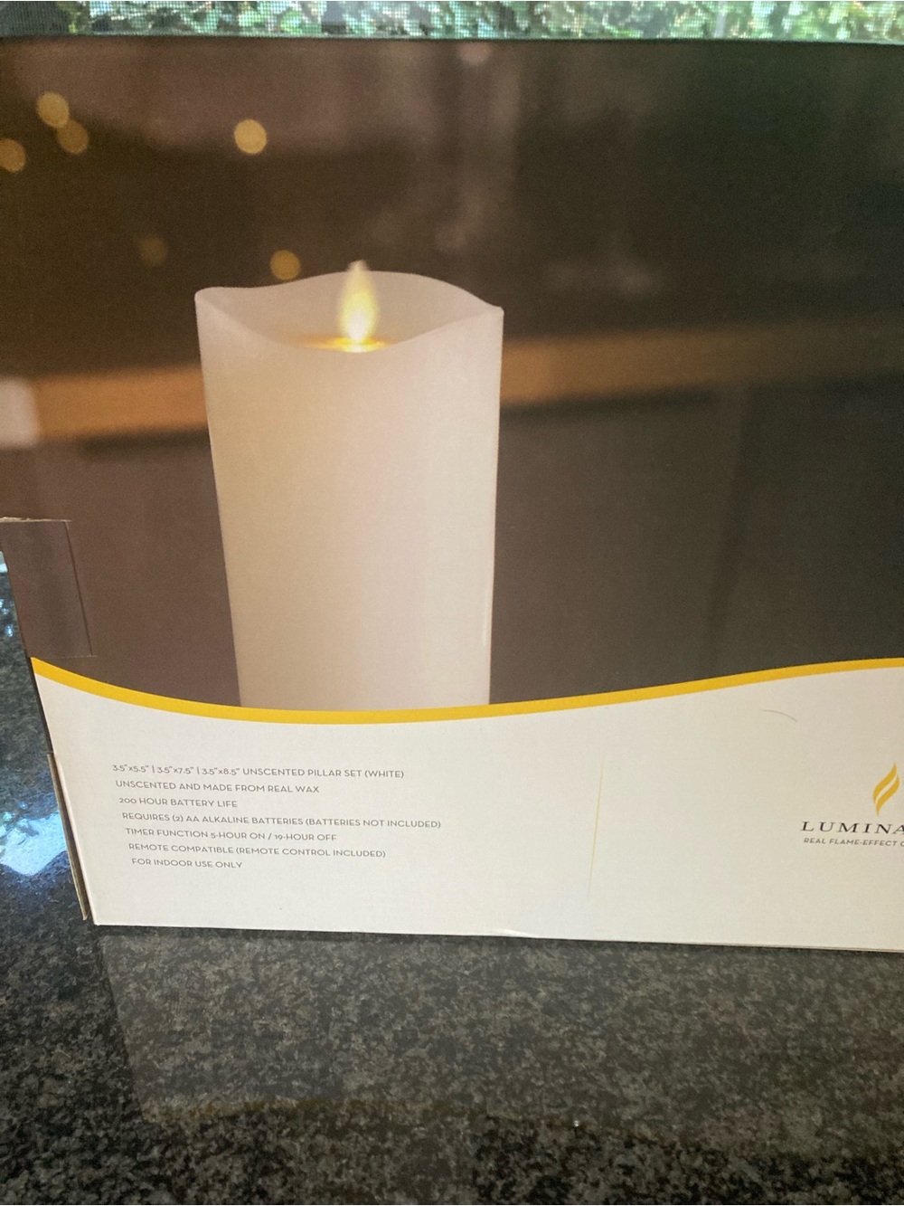 Luminara set of 3 candles. Batteries not included. New in box. - Picture 7 of 12